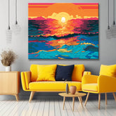 Sea Surf Pop Art Art Painting by Numbers